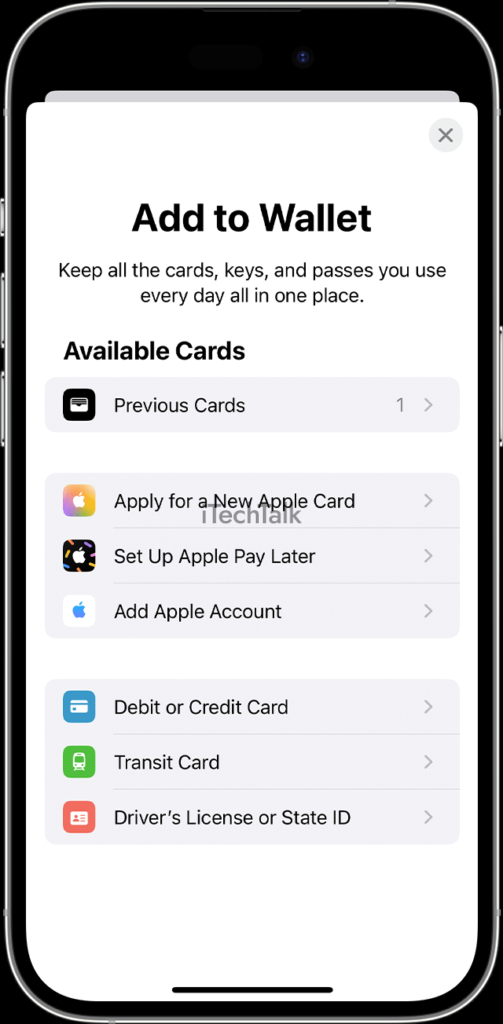 Adding Credit Or Debit Card To Wallet App