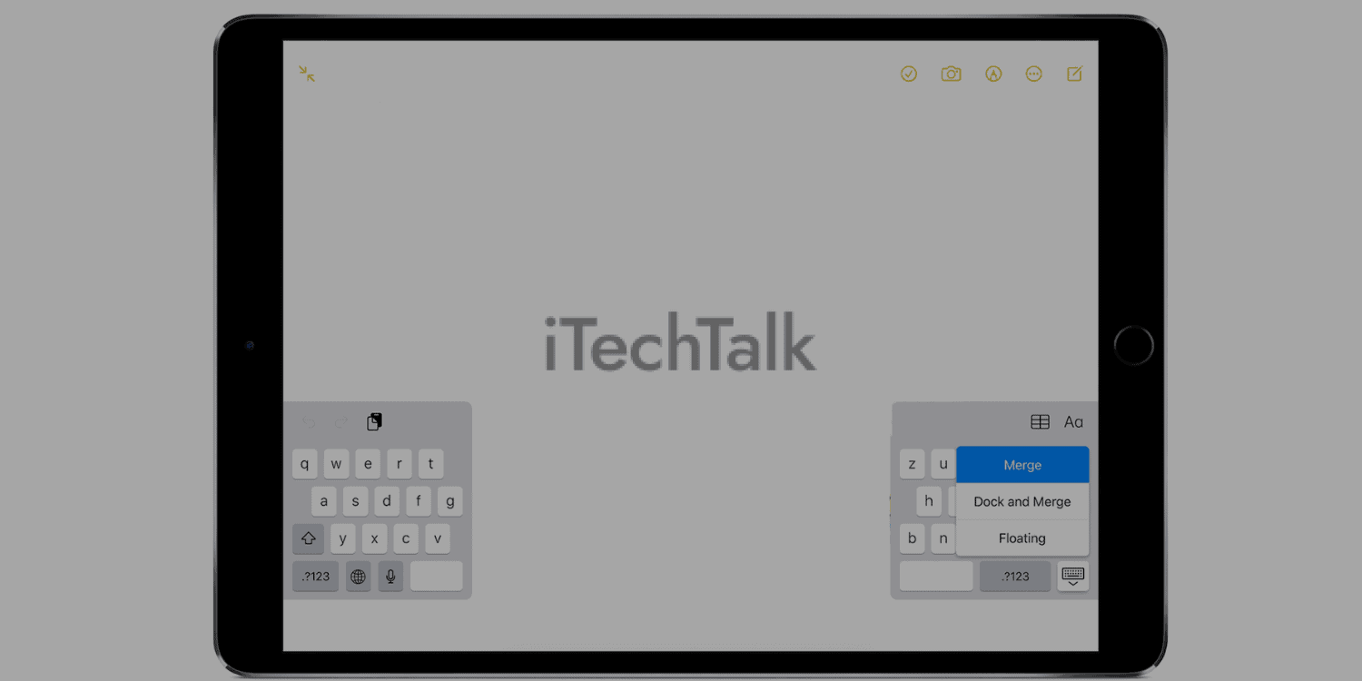 How To Fix Split Keyboard On iPad