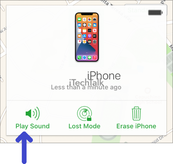 Play Sound And Lost Mode Options