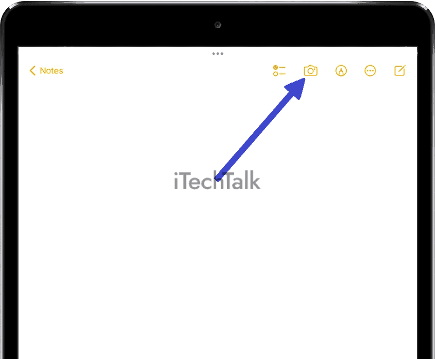 camera notes ipad