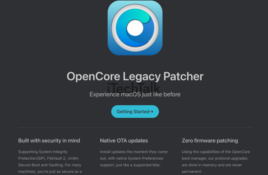 Opencore Legacy Patcher
