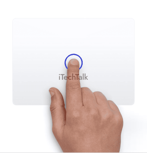 Using One Finger On The Touchpad