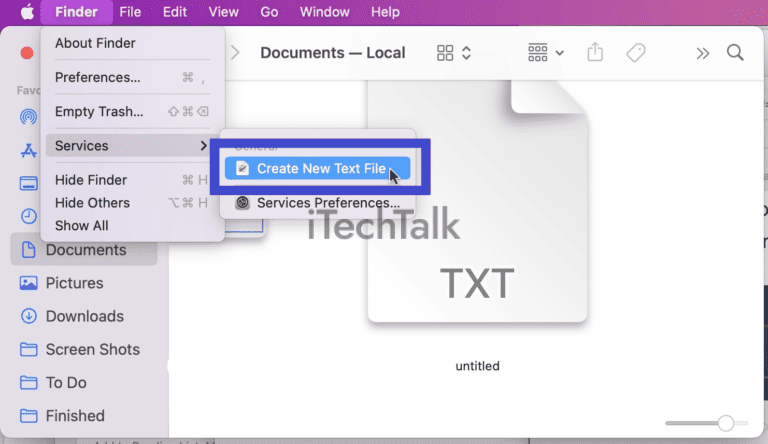 How To Create New File On Mac – iTechTalk