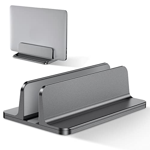 Bewahly Vertical Laptop Stand[Adjustable Size],Aluminum Adjustable ...