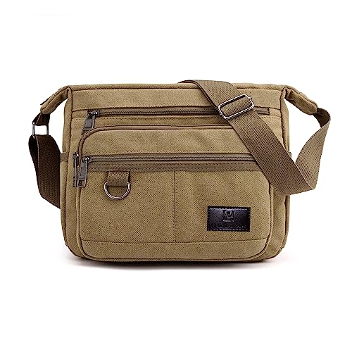 Casual Canvas Crossbody Messenger Bag, Laptop Shoulder Bag, Camera ...