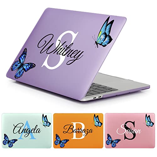Custom Name &Amp; Initial Clear Case For Apple Macbook Pro 13 14 15 16 ...
