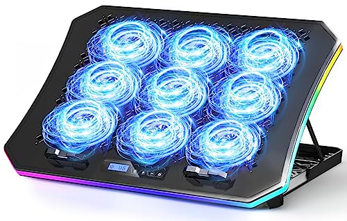 Keibn Upgraded Laptop Cooling Pad, Gaming Laptop Fan Cooling Pad Wi...