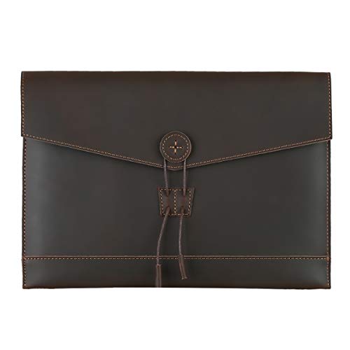 Leathario Leather Envelope Folder Case Portfolio Mens Clutch Portfo...
