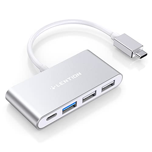Lention 4-In-1 Usb-C Hub With Type C, Usb 3.0, Usb 2.0 Compatible 2...