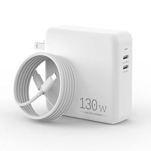 Macbook Pro Charger Macbook Air Charger-130W Dual Usb C Charger For...