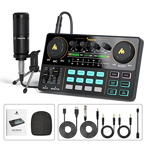 Maono Podcast Equipment Bundle-Maonocaster Lite -Audio Interface-Al...