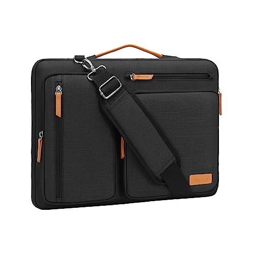 Mosiso 360 Protective Laptop Shoulder Bag, 15-15.6 Inch Computer Ba...