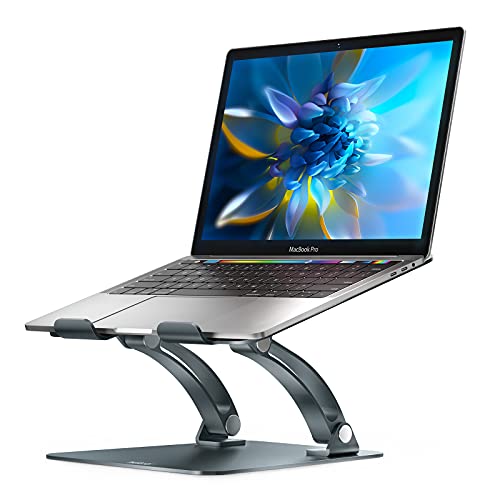 Nulaxy Laptop Stand, Ergonomic Height Angle Adjustable Laptop Riser...