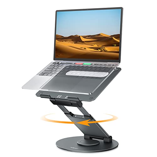 Nulaxy Telescopic 360 Rotating Laptop Stand For Desk Adjustable Hei...