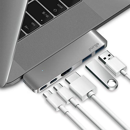 Purgo Mini Usb C Hub Adapter Dongle For Macbook Air 2023-2018 And M...