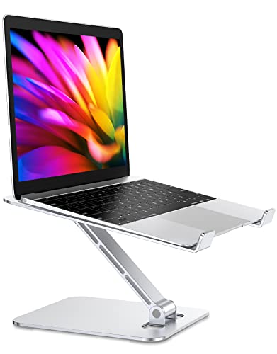 Riwuct Foldable Laptop Stand, Height Adjustable Ergonomic Computer ...