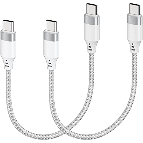 Short Usb C To Usb C Cable 1Ft, 2Pack 60W Type C To Type C Cable, B...