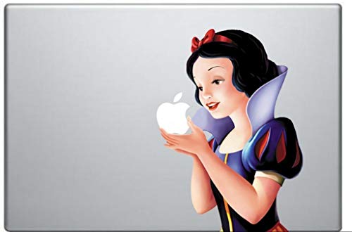 Snow White Holding Apple Macbook Pro Vinyl Decal Sticker (Available...