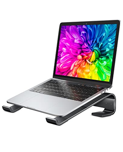 Soqool Laptop Stand For Desk, Macbook Stand Sturdy Laptop Riser, Ve...