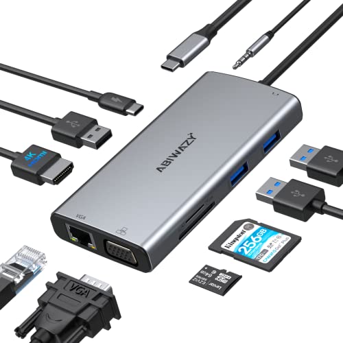 Usb C Hub Multiport Adapter For Macbook Pro Air, 10 In 1 Mac Dongle...