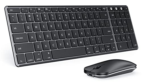 Wireless Bluetooth Keyboard And Mouse For Mac, Multi-Device Recharg...