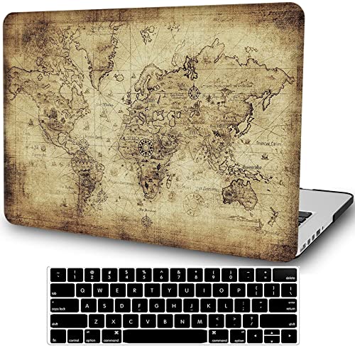 World Map Laptop Shell Compatible With Macbook Air 13 Inch Case 201...