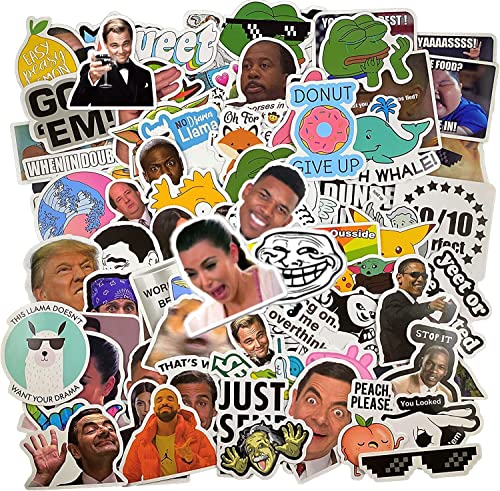 (122 Pcs) Funny Meme Vinyl Stickers Pack, Vine Stickers For Laptop,...