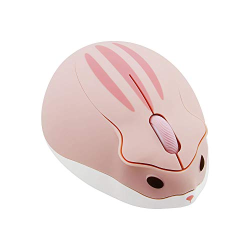 2.4Ghz Wireless Mouse Cute Hamster Shape Less Noice Portable Mobile...