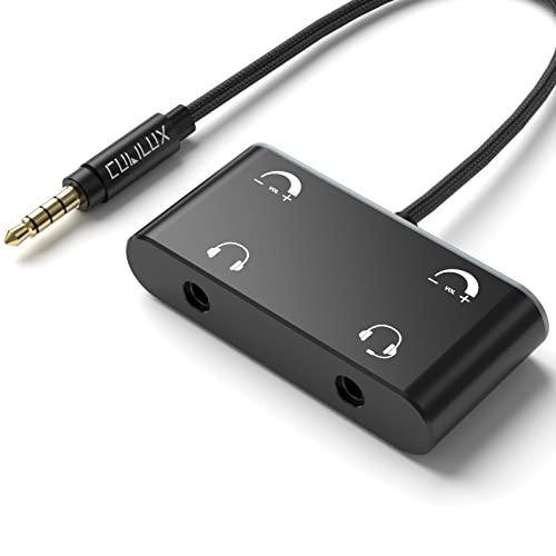 Cubilux 3.5Mm Dual Headphone Splitter With Volume Control, Double A...