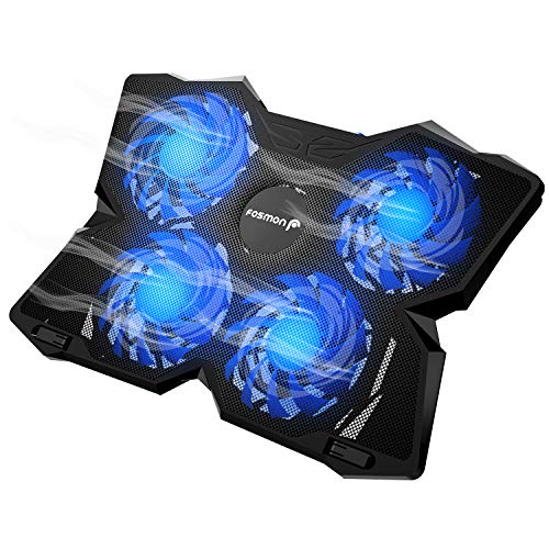 Fosmon 4 Fan Cooling Pad For 13  To 17-Inch Gaming Laptop Ps4 Macbo...
