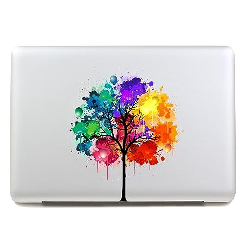 G Ganen Macbook Decal Colors Tree Macbook Sticker Partial Cover Mac...