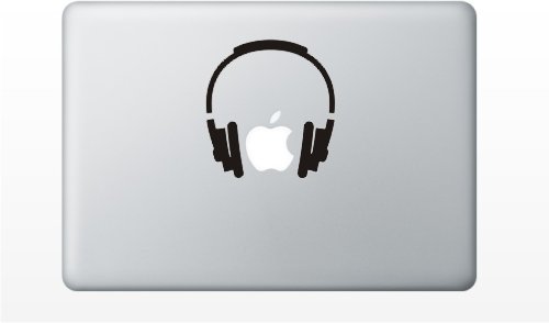 Headphones Earphones Funny Cute Decal Sticker For Apple Macbook Lap...
