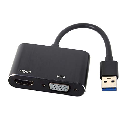 Jser Usb 3.0 &Amp; 2.0 To Hdmi &Amp; Vga Hdtv Adapter Cable External Graphi...