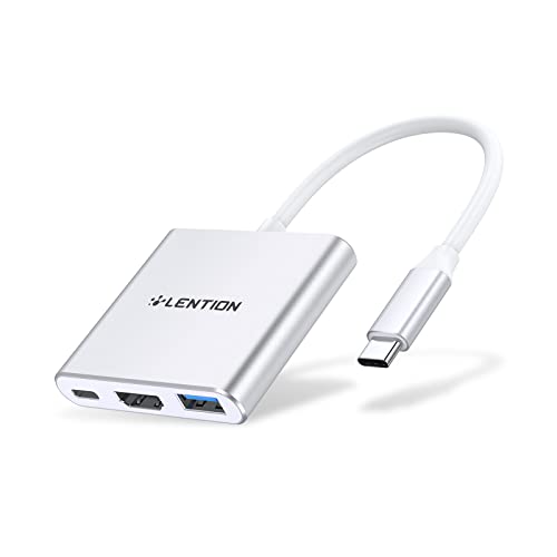Lention 3-In-1 Usb C Hub With 100W Power Delivery, Usb 3.0 &Amp; 4K Hdm...
