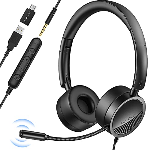 Link Dream Usb Headset With Microphone Noise Cancelling For Laptop ...