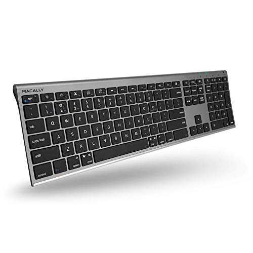 Macally Wireless Bluetooth Keyboard For Mac - Compatible Apple Keyb...