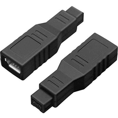 Necables 2Pack Firewire 400 To 800 Adapter Converter Ieee 1394A 6-P...