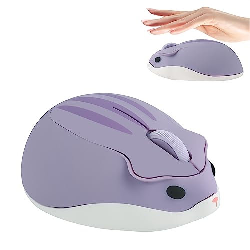 Ploutorich Wireless Mouse Cute Hamster Shaped Computer Mouse 1200Dp...