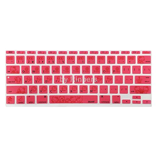 Rinbers Pink For Hello Kitty Silicone Keyboard Cover Skin For Macbo...