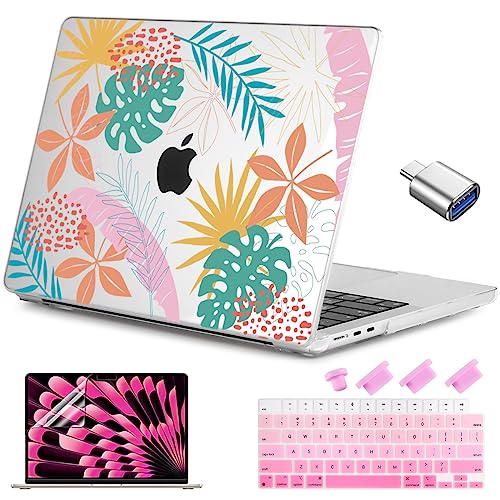 Teryeefi Case For With M2 2023 Macbook Air 15 Inch A2941, Plastic H...