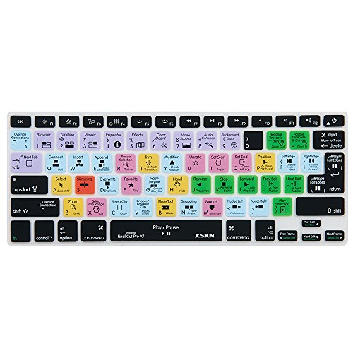 Xskn Fcpx Shortcut Keyboard Skin, Final Cut Pro X 10 Silicone Keybo...
