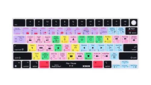 Xskn Final Cut Pro Shortcut Us Layout Silicone Keyboard Cover Skin ...