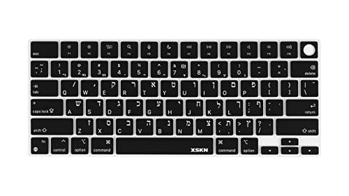 Xskn Hebrew Us Version Silicone Keyboard Cover Skin For 2022 2023 M...